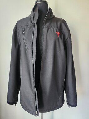 TESLA Jacket #5 Black Tesla Motors Corporate Employee Zip Jacket